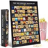 Official IMDb Top 100 Movies Scratch Off Poster | Premium Bucket List - Made in USA | 16.5x23.4 Inches | Unique Gift for Men and Women Film Lovers | Movie Night Supplies and Room Décor