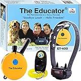 Educator ET-400-3/4 Mile Rechargeable Dog Trainer Ecollar with Remote for Medium and Large Dogs by E-Collar Technologies - Electric, Vibration and Tone Stimulation Collar w/PetsTEK Training Clicker