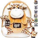 Giraffe Backpack, Giraffe Toys for Kids 3-5, Toddler Stuffed Animal Gifts for 2 3 4 5 Year Old Girl Boy