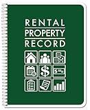BookFactory Rental Property Record Book/Landlord Renter Record Keeping Log Book - Wire-O, 100 Pages, 8.5'' x 11'' (LOG-100-7CW(RentalProperty)-RX)