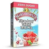Margaritaville Margarita Singles To Go - Strawberry Daiquiri Flavored Non-Alcoholic Powder Sticks Drink Mix, 6 Count Per Pack (Pack of 6)
