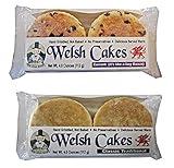 Welsh Cakes by Welsh Baker - Variety 2 Pack - Traditional Classic and Currant Flavors - Handmade - 4 cakes per pack - 8 Cakes in All