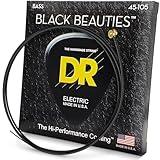 DR Strings Black Beauties-Black Coated Bass Guitar Strings 45-105 (BKB-45)