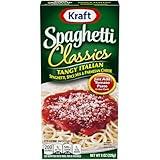 Kraft Spaghetti Classics Tangy Italian Spaghetti, Spices, & Parmesean Cheese Meal Mix, 8 oz Box