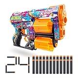 XSHOT Skins Dread Sonic Robotnik Blaster with 24 Darts - Malice Skin by ZURU, Double Rotating Barrels, Air Pocket Dart Technology, Toy Foam Blaster for Kids, Teens and Adults