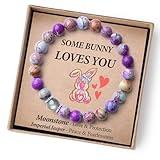 THEMEROL Gifts for Kids Easter Basket Stuffers Teens Girls Teenage Tween Unique Gift Moonstone Bracelet Toddler Egg Essentials Bunny Cards Adults Women Outfit 8 12 7 11 Year Old Christmas Stocking