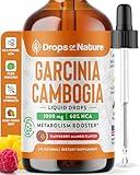 Garcinia Cambogia - Appetite Suppressant for Weight Loss - Stronger Than Pills & Capsules (60% HCA) 4X Ultra Concentrated Liquid Supplement - Carb Blocker - 2 fl. oz. Natural Raspberry Mango
