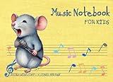 Music Notebook For Kids: Blank Sheet Music Notebook, Extra Wide Staff Paper (4 Staves Per Page), Particularly Child-Friendly A5 Landscape Format (''8,25 x ''6)