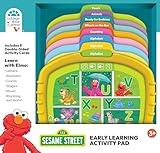 Sesame Street Early Learning Activity Tablet - Read, Play, Press & Learn Electronic Activity Pad Reader with Removable Cards for Toddlers, Preschoolers & Young Learners
