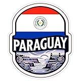 Paraguay Sticker 4 Inch City Travel Souvenir Destination - Waterproof Vinyl Decal for Laptop Water Bottle Car Tumbler - Durable Aesthetic Long-Lasting Stickers for Adults ID44990