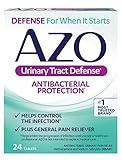 AZO Urinary Tract Defense Antibacterial Protection, FSA/HSA Eligible, Helps Control a UTI Until You Can See a Doctor, from The No. 1 Most Trusted Urinary Health Brand, 24 Count (Pack of 1)