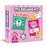 Crafts For Kids Ages 4-8 My First Sewing Kit, 6 Pcs DIY Projects Of Stuffed Animals And Pillows Craft For Kids Toys For 6-10 Year Old Girl Birthday Giftt, Kindergarten Graduation Gifts Embroidery Kit