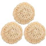 Beavorty 3pcs Sisal Shower Balls for Bathing Body Scrubbers with Exfoliating Ability Convenient Cleaning Loofah for Comfortable Skin Care Portable Bath Scrub for Families