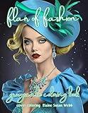 Flair of fashion: Grayscale coloring book