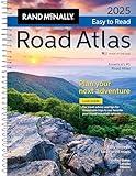 Rand McNally Road Atlas 2025: United States, Canada, Mexico Easy to Read Large Print Maps