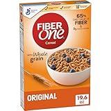 Fiber One Cereal, Original Bran, High Fiber Cereal Made with Whole Grain, 19.6 oz