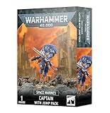 Games Workshop - Warhammer 40,000 - Space Marines: Captain with Jump Pack (2023 Edition), Black