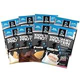 eFlow Nutrition Whey Protein Sample Variety - Isolate Protein Powder Samples, Low Calorie, Fast-digesting, Premium Quality, Travel Packs, Low Carb (8 Pack (2 of Each Flavor))