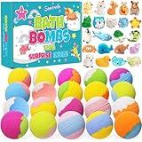 Bath Bombs for Kids with Surprise Inside, 20 Pack Kids Bath Bombs Gift Set with Toys for Girls Boys, Handmade Child-Safe Bubble Bath Fizzy Balls Kit for Birthday, Summer Fun, Christmas