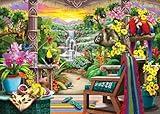 Wonder Forge Tropical Retreat 1000 Piece Jigsaw Puzzle for Adults | Unique, Perfectly-Fitting Pieces | Fun, Vibrant Imagery | Amazon Exclusive