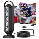 2025 TV Antenna for Local Channels tv Antenna Outdoor 999+ Miles Long Range Indoor/Outdoor tv Antenna for Smart 16.5ft Cable HD Antenna Supports 4K 8K1080p
