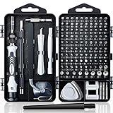 SHOWPIN 122 in 1 Precision Computer Screwdriver Kit, Laptop Screwdriver Sets with 101 Magnetic Drill Bits, Computer Accessories, Electronics Tool Kit Compatible for Tablet, PC, iPhone, PS4 Repair