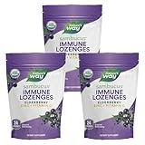 Nature's Way Organic Sambucus Zinc Lozenges - With Elderberry & Vitamin C - Vegan & Gluten Free - 24 Lozenges (Pack of 3)