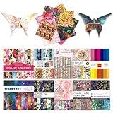 10 Different Packs Full Collection Origami Paper Kit 6 Inch Square Double Sided Color Vivid Colors Creation Easy Fold Paper Set Hand Crafts Paper Arts Creativity