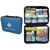 Rapid Care First Aid 160-Piece All-Purpose First Aid Kit for Home, Office & Car – Compact Color Coded Emergency Preparedness Kit with CPR Barrier, Emergency Blanket, Ice Pack & Other Essentials