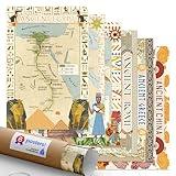 Quarterhouse 6 Pack of Ancient Civilizations Posters, Social Studies Classroom Learning Materials for K-12 Students and Teachers, 12 x 18 Inches