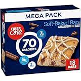 Fiber One 70 Calorie Soft Baked Bars, Cinnamon Coffee Cake, Mega Pack, 18 Ct, 16 oz