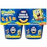 Kraft Mac & Cheese Cups Macaroni and Cheese Microwavable Dinner SpongeBob SquarePants, 4 ct Pack, 1.9 oz Cups