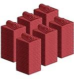 Avalon Towels Cotton Shop Rags – (Pack of 150) Size 12x14 Inches Cleaning Rags – Absorbent Shop Towels and Multipurpose Cleaning Towels for Automobiles, Industries, Garage and Homes (Red)