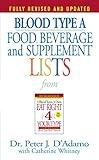 Blood Type A Food, Beverage and Supplement Lists (Eat Right 4 Your Type)