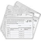 CDC 4x3 Vaccination Card Holder 10pk. Waterproof Scratch Less and Zip Resealable. ID Badge Holder, Immunization Covid Card Protector, holde, Name Tag ID Badge, Cover Sleeve Pouch. Immunization Card