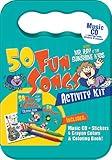 50 Fun Songs with Mr. Ray Activity Kit (Packaged in carrying case with Stickers, Crayons and Coloring Book)
