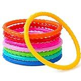JOYIN Dive Circles Pool Toys, 8 Pcs Colorful Pool Rings for Kids, Underwater Training Swimming Diving Toy for Kids Gifts Summer Swim Water Fun Games