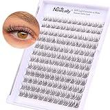 Natural Lash Clusters DIY Eyelash Extension Wispy 144 Pcs Individual Cluster Lashes Extension at Home C-curly 9-11MM Eyelash Cluster Faux Mink False Lashes by Newcally