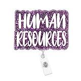 Arakulago Human Resources Funny Badge Reel Retractable Nurse RN CNA Badge Holder with ID Clip Accessories Nursing Student Medical Assistant Acrylic Name Badge Clip Hospital ID Tag Card Ydh648P