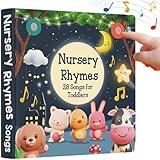 LEARNING BUGS Nursery Rhymes – Sing Along with 28 Favorite Nursery Rhymes, Musical Books for Toddlers, 28-Button Music Book, Musical Toys for Toddlers 1-3
