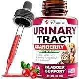 Cat & Dog UTI Treatment - Urinary Tract Infection Treatments with Cranberry - Dog & Cat UTI Medicine - Advanced Kidney & Bladder Support Multivitamin - Renal Health Supplement Vitamins - Made in USA