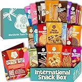 International Exotic Snack Box Variety Pack, 22 Count Premium Foreign Rare Snack Food Gifts with Suprise Item for Fun, Mystery Box of Snacks, European Snacks for Adults and Kids for Christmas Thanksgiving and More