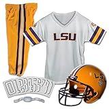 Franklin Sports NCAA LSU Tigers Kids College Football Uniform Set - Youth Uniform Set - Includes Jersey, Helmet, Pants - Youth Small