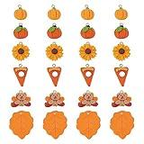 SUNNYCLUE 1 Box 24Pcs Thanksgiving Charms Leaf Charm Handmade Polymer Clay Fall Autumn Animal Turkey Pizza Pumpkin Sunflowers Flatback Pendants for Jewelry Making Findings DIY Craft Supplies