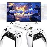 Upgrade Retro Game Stick Pro, Wireless Retro Gaming Console with 40000+ Games, Built-in 38 Game Emulators, Plug and Play Video Games for TV, 4K, Retro Game Console with Dual 2.4G Controllers (64G)