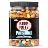 Beer Nuts Party Mix, Peanuts, Corn Sticks, and Insane Grain, with Chocolate and Yogurt Coated Pieces, Perfect for Parties and Holidays (22oz, Party Mix)