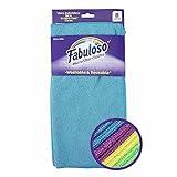 Fabuloso Microfiber Cleaning Cloths - Rainbow Colors - Lint-Free Microfiber Cloths for House, Kitchen, and Car - Reusable, Washable, Absorbent Towels for Glass, Windows & Wood Furniture - 1 Pack, 8 Ct