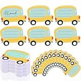 Janlaugh 48 Pads 1440 Sheets Teachers Sticky Notes Back to School Appreciation Gifts Self Adhesive Memo Pads Cute Gifts for Kids Students Classroom(School Bus)
