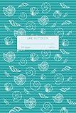 GRID Graph Journal Notebook for Note taking and Drawing - Beach Seashells Nautical - Office, Home, School, Work - 150 pages