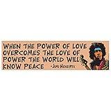 EvolveFISH Power of Love Bumper Sticker - [11" x 3"]